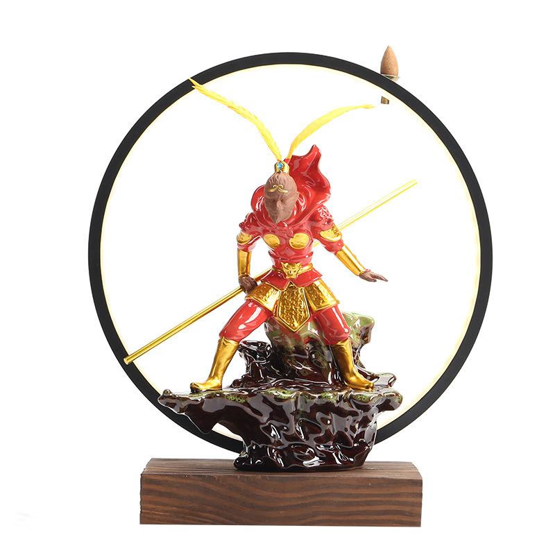 Incense Waterfall Burner With Led Lighting - acacuss