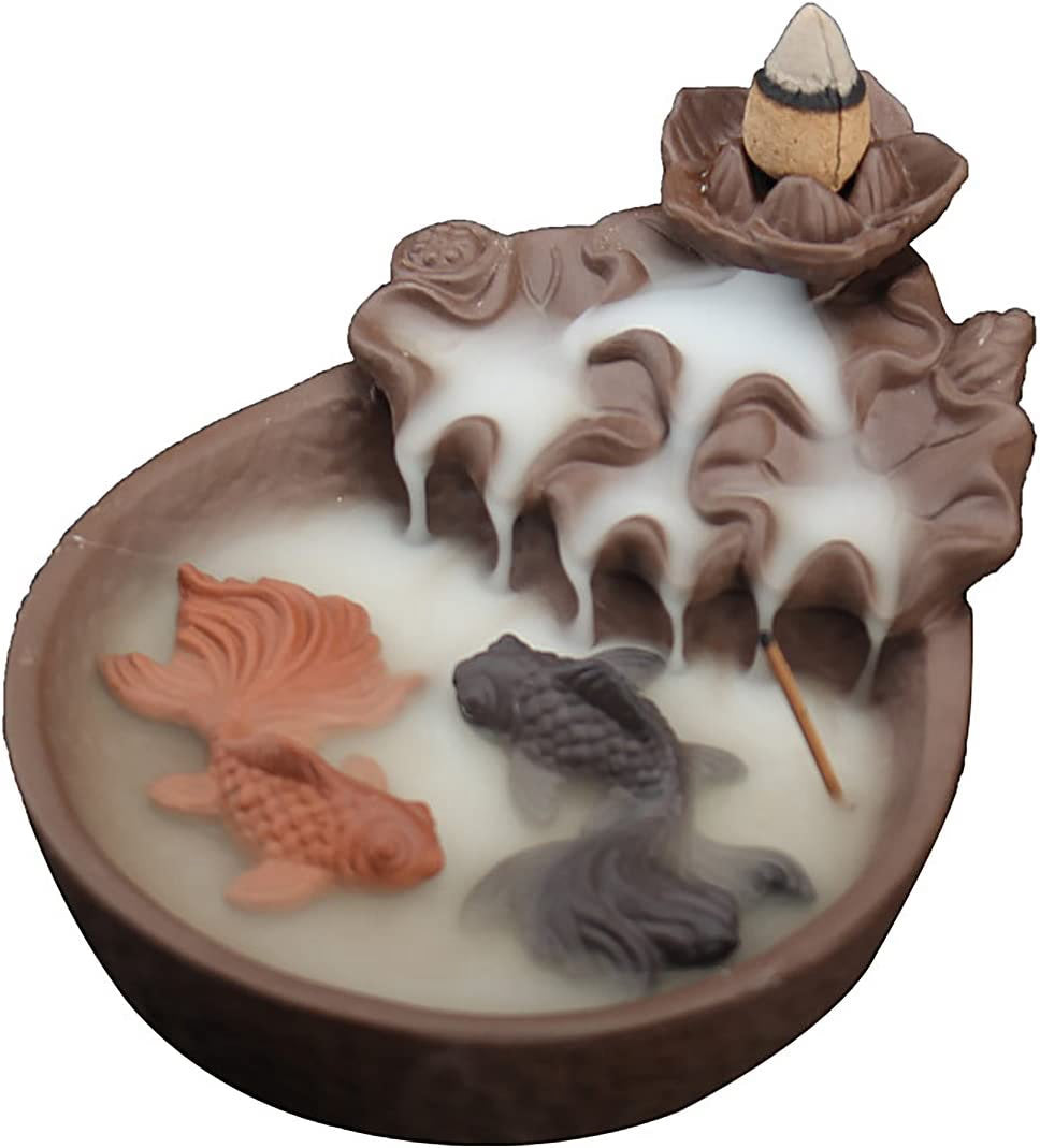 Incense Waterfall - Incense Burner for Cones Fish - acacuss