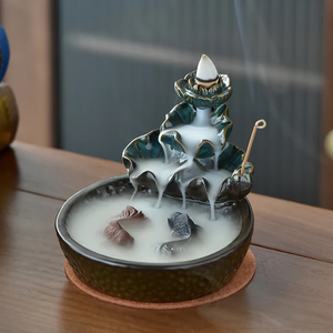incense waterfall koi fish