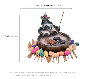 Incense Waterfall - Incense Burner for Cones Fish - acacuss