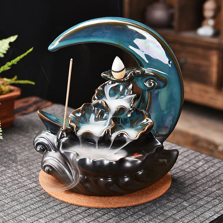 Incense stick holder - Moon Incense Burner - acacuss