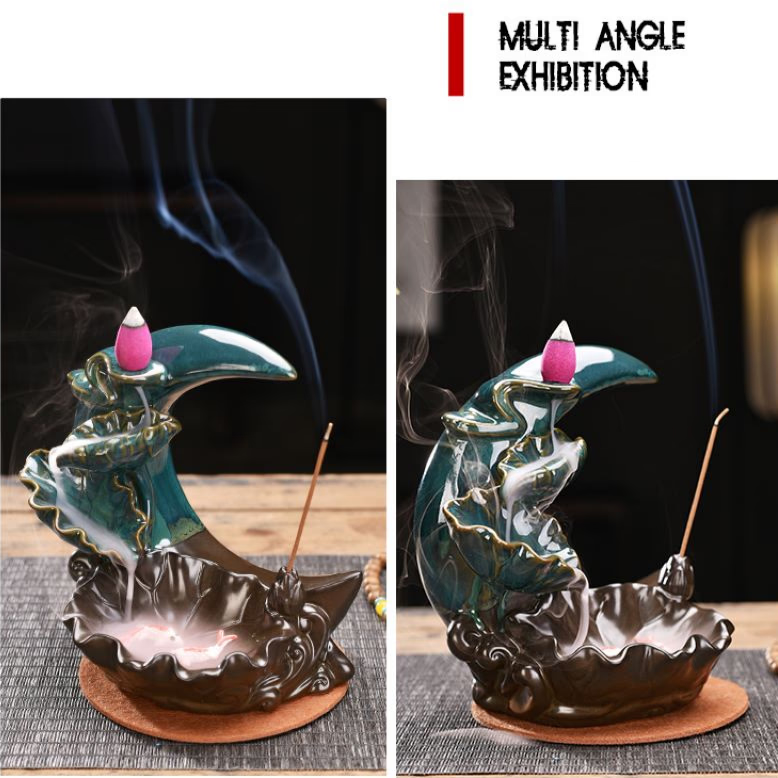 Incense stick holder - Moon Incense Burner - acacuss