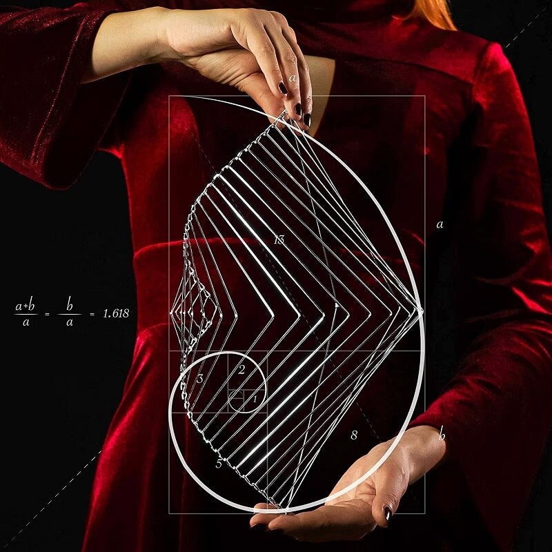 Innovative TOP Atellani Rotating Kinetic Wind Spinner Decompression Metal Crafts Gifts Office Decoratio Kinetrika Fibonacci acacuss