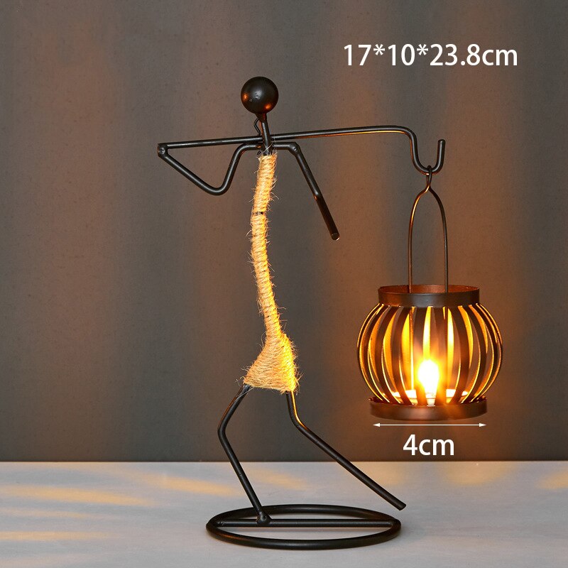 Iron Candle Holders Home Decor Creative Candle Holder Party Decoration Accessories Romantic Candlestick Table Ornament Unique acacuss