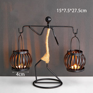 Iron Candle Holders Home Decor Creative Candle Holder Party Decoration Accessories Romantic Candlestick Table Ornament Unique acacuss