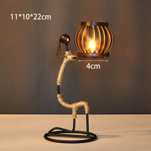 Iron Candle Holders Home Decor Creative Candle Holder Party Decoration Accessories Romantic Candlestick Table Ornament Unique acacuss
