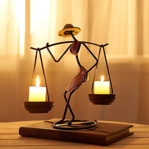 Iron Candle Holders Home Decor Creative Candle Holder Party Decoration Accessories Romantic Candlestick Table Ornament Unique acacuss