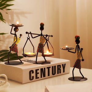 Iron Candle Holders Home Decor Creative Candle Holder Party Decoration Accessories Romantic Candlestick Table Ornament Unique acacuss