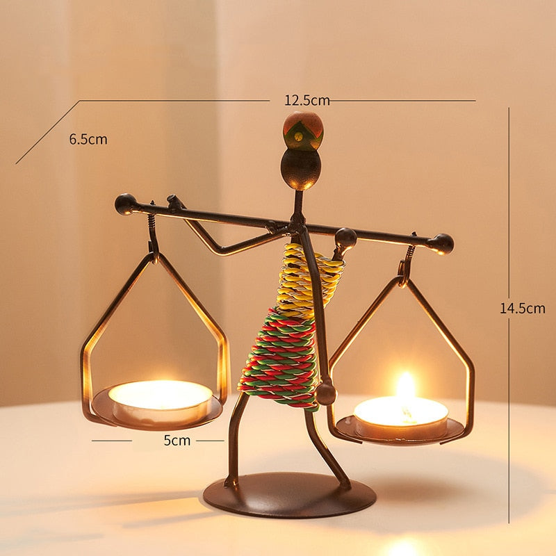 Iron Candle Holders Home Decor Creative Candle Holder Party Decoration Accessories Romantic Candlestick Table Ornament Unique acacuss