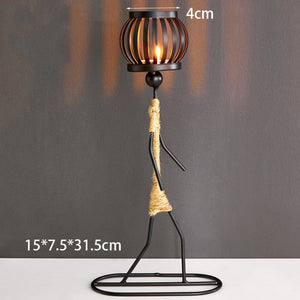 Iron Candle Holders Home Decor Creative Candle Holder Party Decoration Accessories Romantic Candlestick Table Ornament Unique acacuss