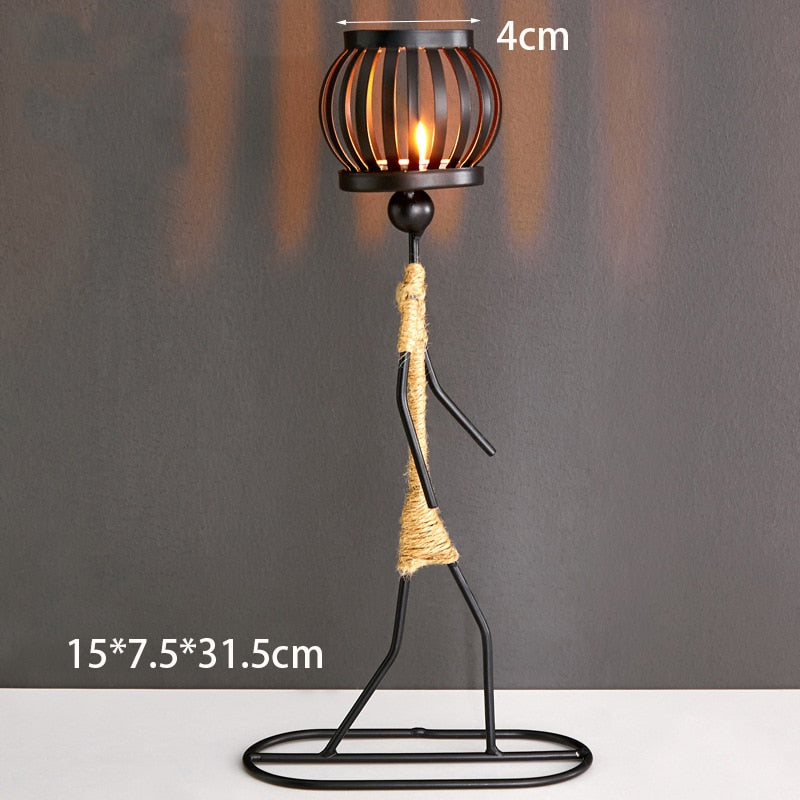Iron Candle Holders Home Decor Creative Candle Holder Party Decoration Accessories Romantic Candlestick Table Ornament Unique acacuss