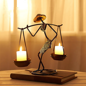 Iron Candle Holders Home Decor Creative Candle Holder Party Decoration Accessories Romantic Candlestick Table Ornament Unique acacuss