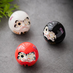 Japanese Ceramic Daruma Crafts Cartoon Lucky Cat Fortune Ornament Landscape Home Decor Accessories Gifts Living Room Decoration acacuss