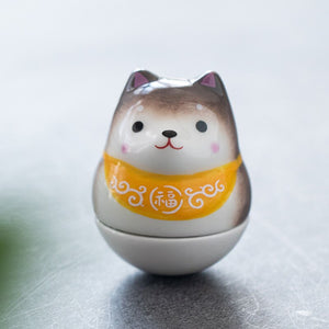Japanese Ceramic Daruma Crafts Cartoon Lucky Cat Fortune Ornament Landscape Home Decor Accessories Gifts Living Room Decoration acacuss