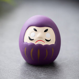 Japanese Ceramic Daruma Doll Crafts Lucky Charm Fortune Ornament Landscape Home Decor Miniature Accessories Gifts Desk acacuss