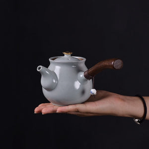 Japanese Ceramic Kyusu Teapot Vintage Side Handle Tea po Drinkware 200ML acacuss
