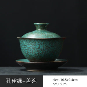 Japanese Ceramics Tea Pot Retro Kiln Alteration Solid Wood Handle Filter Teapot Household Porcelain Beauty Kettle Tea Set acacuss