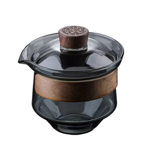 Japanese Glass Gaiwan Tea Tureen Single Heat-resistant and Scald Proof Sancai Cup Tea Set Kung Fu Tea Cup and Bowl acacuss