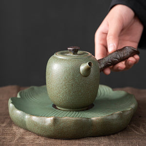 Japanese Kung Fu Tea Set Home Ceramic Teacup Teapot Rough Pottery Simple Portable Travel Tea Set Tea Pot and Cup Set acacuss