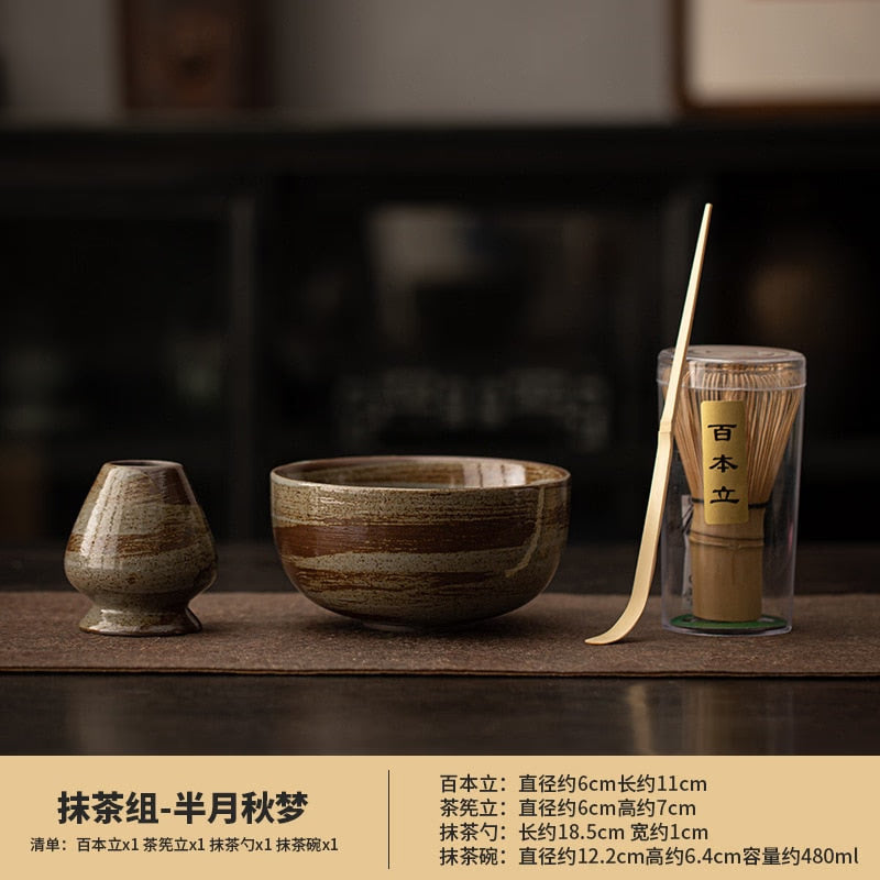 Japanese Matcha Set Safe Bamboo Whisk Teaspoon Tea Sets Indoor Beverage Shop Tea-making Tools Accessories Birthday Gifts home acacuss