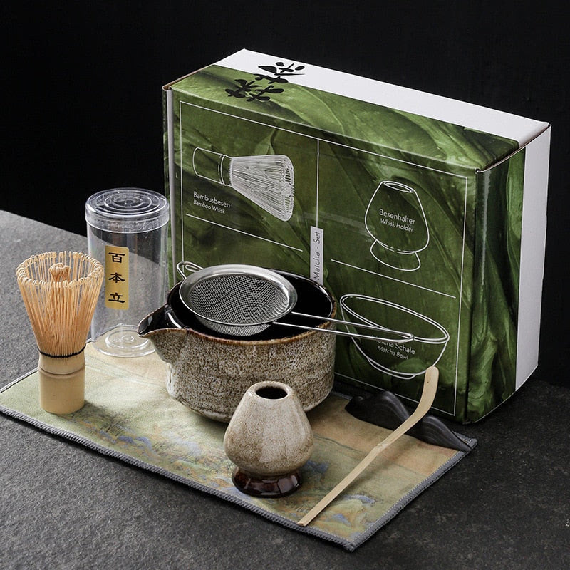Japanese Matcha Tea Set Bamboo Tea Spoon Indoor Drinking Tea Brewing Utensils Song Dynasty Kung Fu Tea Accessories Birthday Gift acacuss