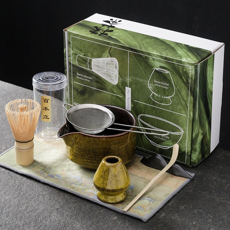 Japanese Matcha Tea Set Bamboo Tea Spoon Indoor Drinking Tea Brewing Utensils Song Dynasty Kung Fu Tea Accessories Birthday Gift acacuss