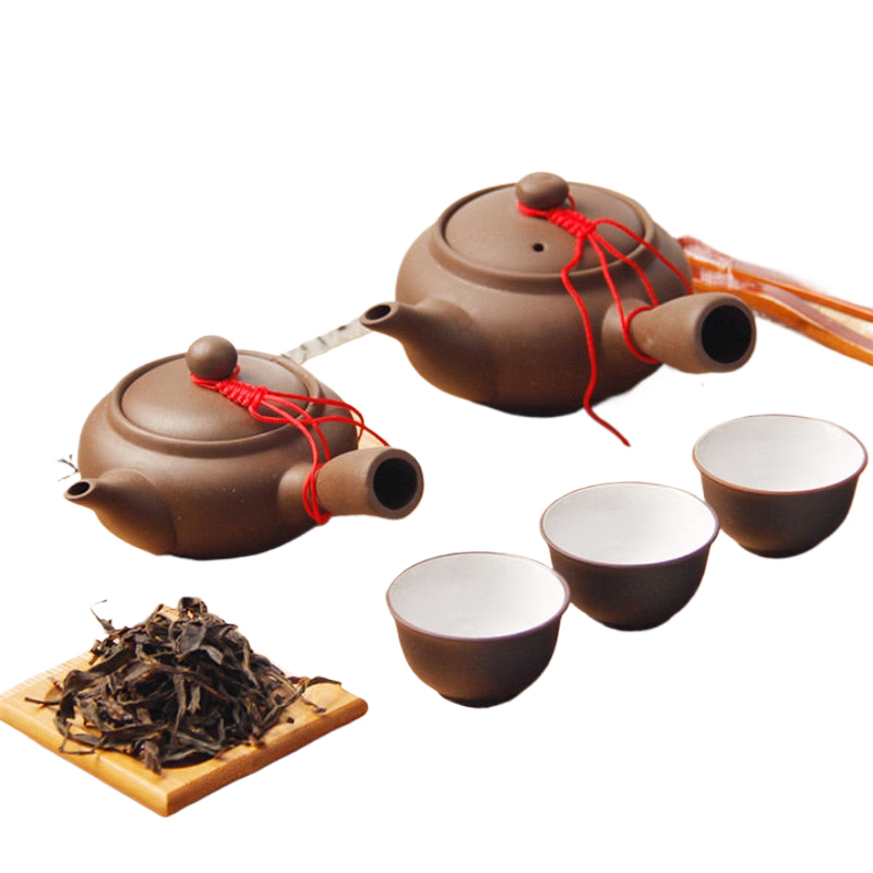 Japanese Style Purple Clay Handmade Tea Pot Chinese Tea Set Creative Office Kung Fu Kettle Ceramic Side Handle Filter Teapot acacuss