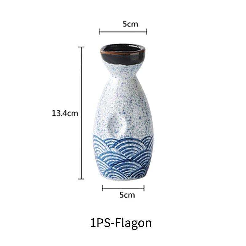 Japanese Style Sake Wine Warm Chinese Wine Set Home Ceramic Sake Wine Set Lady acacuss