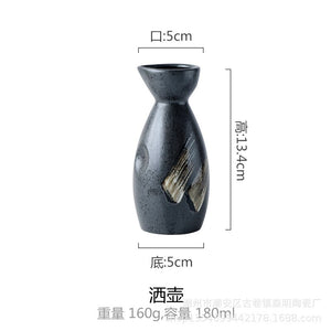 Japanese Style Wine Set, Ceramic Sake Set, Wine Dispenser, White Wine, Rice Wine Cup, Small Wine Glass, Home Drinking Set acacuss