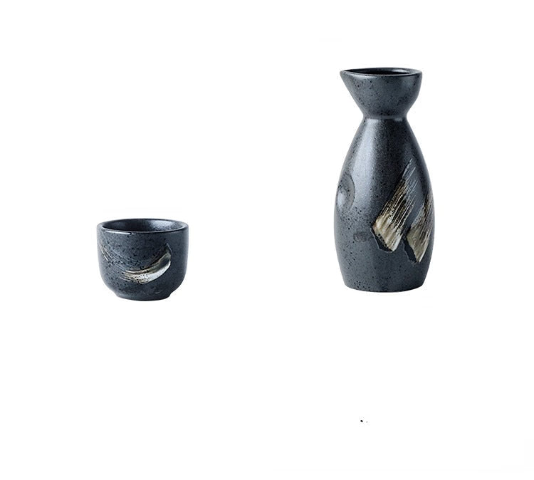 Japanese Style Wine Set, Ceramic Sake Set, Wine Dispenser, White Wine, Rice Wine Cup, Small Wine Glass, Home Drinking Set acacuss