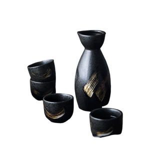 Japanese Style Wine Set, Ceramic Sake Set, Wine Dispenser, White Wine, Rice Wine Cup, Small Wine Glass, Home Drinking Set acacuss