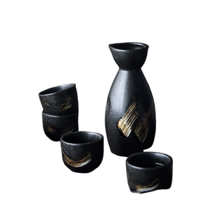 Japanese Style Wine Set, Ceramic Sake Set, Wine Dispenser, White Wine, Rice Wine Cup, Small Wine Glass, Home Drinking Set acacuss