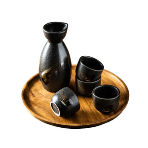 Japanese Style Wine Set, Ceramic Sake Set, Wine Dispenser, White Wine, Rice Wine Cup, Small Wine Glass, Home Drinking Set acacuss