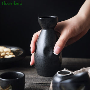 Japanese Style Wine Set, Ceramic Sake Set, Wine Dispenser, White Wine, Rice Wine Cup, Small Wine Glass, Home Drinking Set acacuss