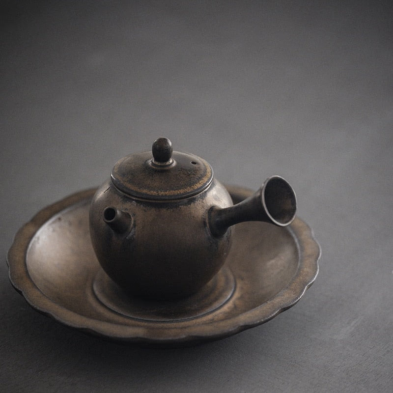 Japanese ceramic kyusu teapots tea kettle chinese tea pot drinkware 160ml acacuss