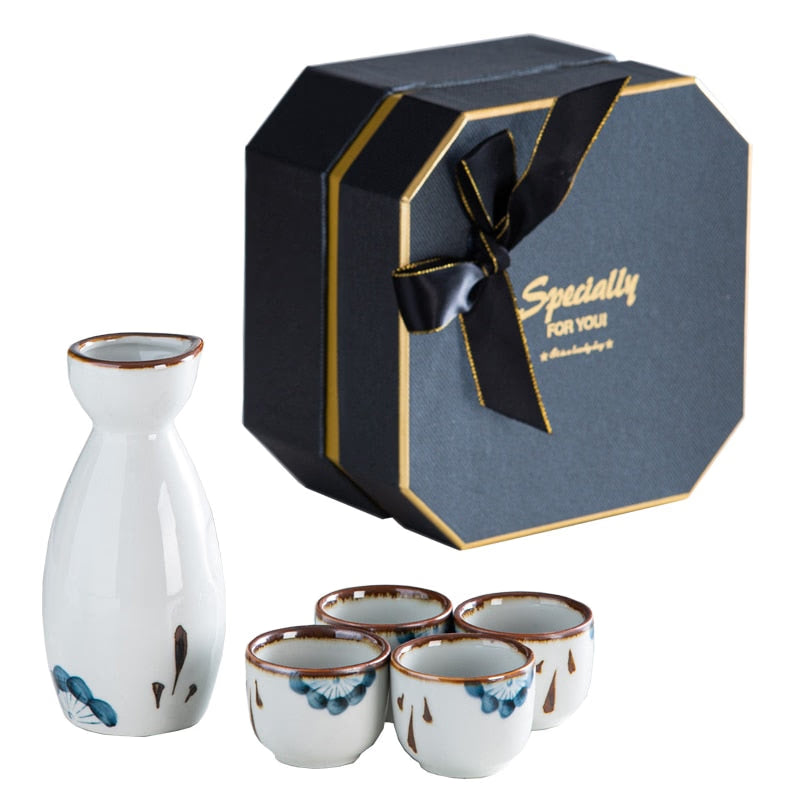 Japanese ceramic wine set Hotel restaurant small wine set Bar tool Sake flagon acacuss