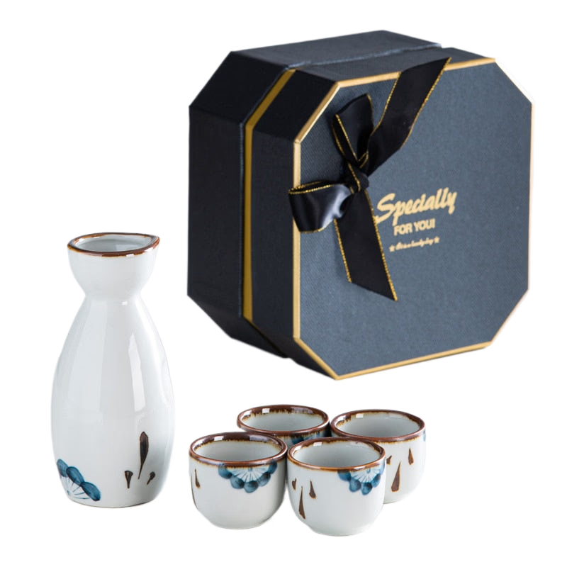 Japanese ceramic wine set Hotel restaurant small wine set Bar tool Sake flagon acacuss