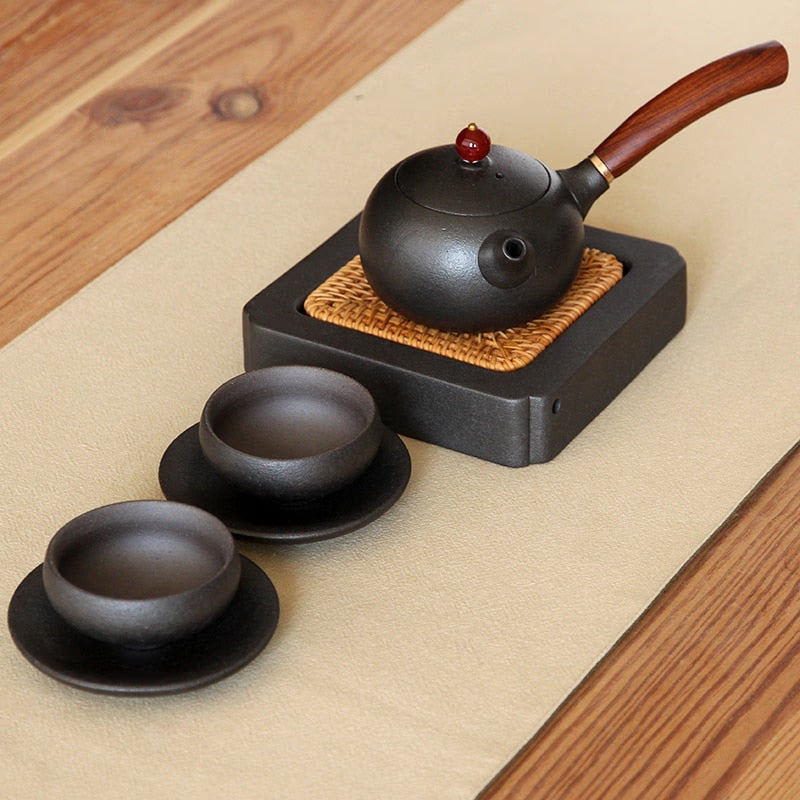 Japanese handmade ceramic teapot kettle tea cup porcelain japanese tea set drinkware acacuss