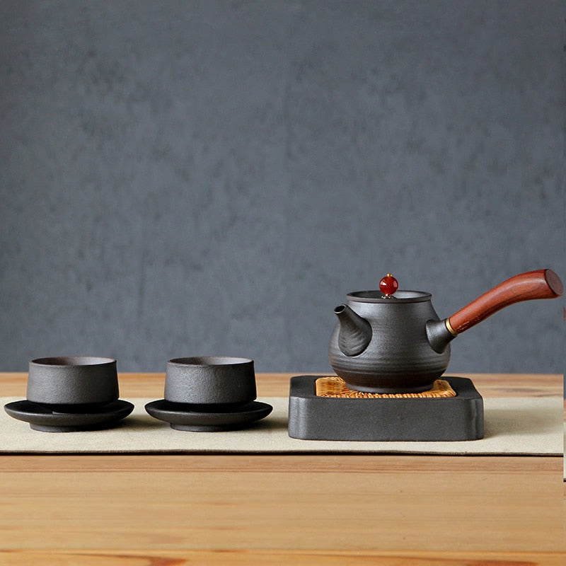 Japanese handmade ceramic teapot kettle tea cup porcelain japanese tea set drinkware acacuss