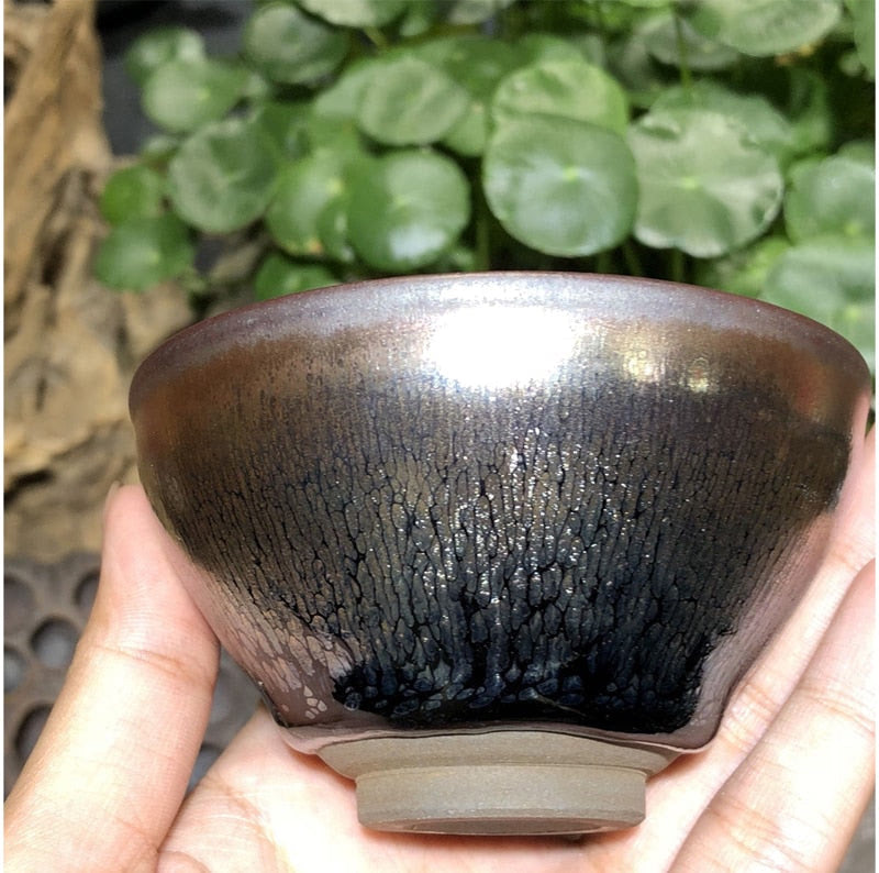 Jianzhan Best Tea Cup Chawan Bowl Tenmoku Clay Glaze China Pottery Ceremic Porcelain Handmade by Song Crafts acacuss