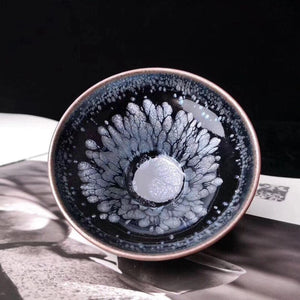 Jianzhan Chinese Vintage Tea Cup Jian Ware Handleless Tea Cups Oil Glaze Tenmoku Pottery Health Benefits more use more beautiful acacuss