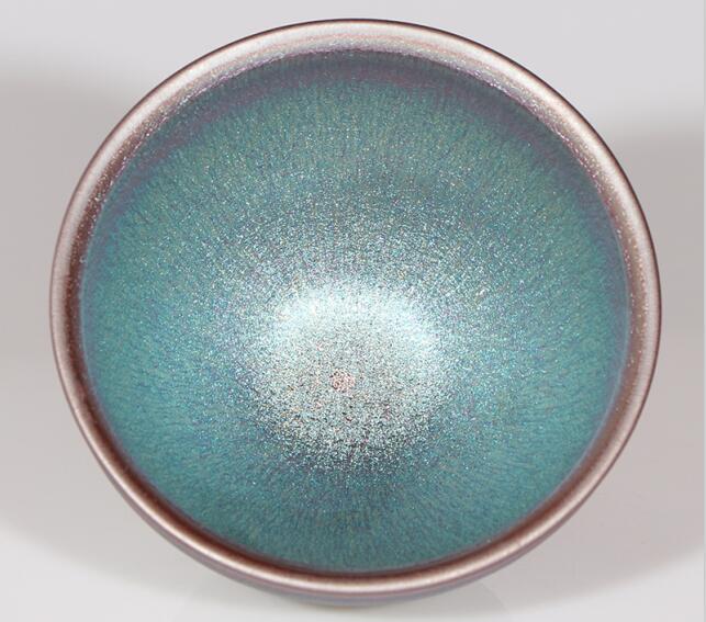 Jianzhan Colorful Tenmoku Tea Bowl Cup Tea Porcelain Handmade Under-glazed Technique for Tea Ceremony Tea Service cup and cup acacuss