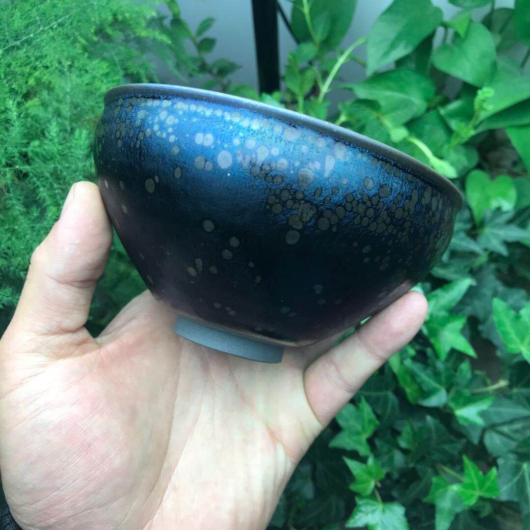 Jianzhan Glorious Change Tenmoku Teacups by Fei Yang Large Tea Bowl Dia.12.7cm Japanese Matcha Bowl Porcelain Mugs Gift Box acacuss
