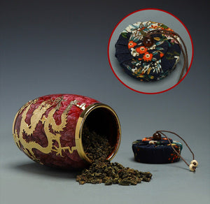 Jianzhan Gold InLaid Tea Caddy Sealed Storage Coffee Canister  - Kung Fu Tea Set Kitchen Tank Storage Tank Tea Set Accessories - acacuss
