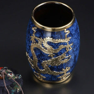 Jianzhan Gold InLaid Tea Caddy Sealed Storage Coffee Canister  - Kung Fu Tea Set Kitchen Tank Storage Tank Tea Set Accessories - acacuss