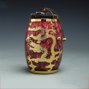 Jianzhan Gold InLaid Tea Caddy Sealed Storage Coffee Canister  - Kung Fu Tea Set Kitchen Tank Storage Tank Tea Set Accessories - acacuss