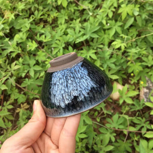 Jianzhan Hundred Flowers Tea Cup Tenmoku Pottery Glaze Teacups acacuss