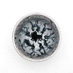 Jianzhan Unique Tree Style Handleless Tea Cups Grey Clay Tenmoku Glaze for Japanese Tea Ceremony Collection Decoration acacuss