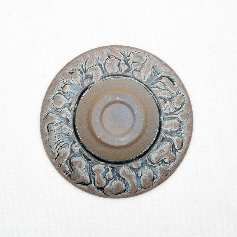 Jianzhan Unique Tree Style Handleless Tea Cups Grey Clay Tenmoku Glaze for Japanese Tea Ceremony Collection Decoration acacuss