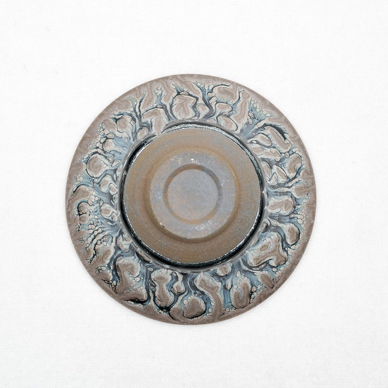 Jianzhan Unique Tree Style Handleless Tea Cups Grey Clay Tenmoku Glaze for Japanese Tea Ceremony Collection Decoration acacuss
